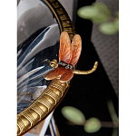 Чаша из прозрачного стекла с бронзовым рельефным ободком Eden Garden варинант исполнения - 6 | Loft Concept в Рязани