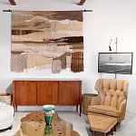 Тканый вручную монументальный настенный гобелен Earth Flow варинант исполнения - 4 | Loft Concept в Рязани