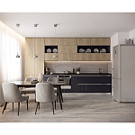 Прямая кухня с фасадом под дерево Maurice Kitchen Set варинант исполнения - 3 | Loft Concept в Рязани