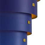 Подвесной светильник фигурный синий из 4-х широких колец Alternating Rings варинант исполнения - 2 | Loft Concept в Рязани