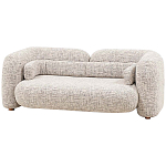 Дизайнерский двухместный диван с мягкими спинкой и подлокотниками бежевый Madelaine Sofa Beige варинант исполнения - 3 | Loft Concept в Рязани