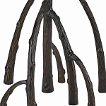 Торшер с цилиндрическим абажуром на каркасе в виде корня растения Curling Light варинант исполнения - 3 | Loft Concept в Рязани