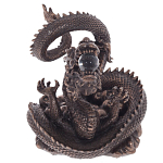 Декоративная статуэтка Дракон Fuzanglong Dragon Dark Bronze Statuette варинант исполнения - 2 | Loft Concept в Рязани