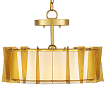 Потолочный светильник круглый с каркасом в форме треугольников и тканевым абажуром Brutal Light варинант исполнения - 1 | Loft Concept в Рязани