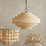 Люстра с каскадом из круглых декоративных элементов Texture Discs варинант исполнения - 4 | Loft Concept в Рязани