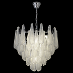 Люстра с подвесками из рифленного стекла в форме капель Textured Glass Chandelier варинант исполнения - 16 | Loft Concept в Рязани