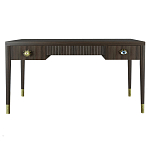 Письменный стол Elsa Dreams Walnut Шпон дерево с двумя ящиками варинант исполнения - 5 | Loft Concept в Рязани