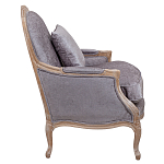 Кресло Ava Classical Armchair brown and grey velour варинант исполнения - 2 | Loft Concept в Рязани