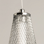 Люстра круглая каскадня с 5-ю плафонами из металлической сетки Mesh Lampshade Lighting варинант исполнения - 9 | Loft Concept в Рязани