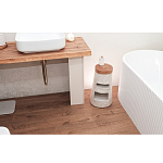 Керамический столик с деревянной столешницей "Пешка" варинант исполнения - 2 | Loft Concept в Рязани