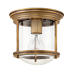 Потолочный светильник для ванных комнат с цилиндрическим стеклянным плафоном и одной лампой Hinkley варинант исполнения - 5 | Loft Concept в Рязани