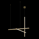 Люстра с 3-мя  пересекающимися цилиндрическими плафонами на тонких тросах Trumpet tube варинант исполнения - 3 | Loft Concept в Рязани
