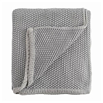 Плед из хлопка серого цвета Waffle Comfort варинант исполнения - 1 | Loft Concept в Рязани