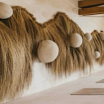 Большая дизайнерская Инсталляция из соломы RAFFIA Installation  варинант исполнения - 4 | Loft Concept в Рязани
