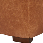 Кожаное модульное кресло коричневое без подлокотников с подушкой Coul Leather Modular Armchair варинант исполнения - 5 | Loft Concept в Рязани