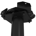 Барный стул вращающийся со спинкой и подлокотниками Douglas Rhombus Черный Велюр варинант исполнения - 7 | Loft Concept в Рязани