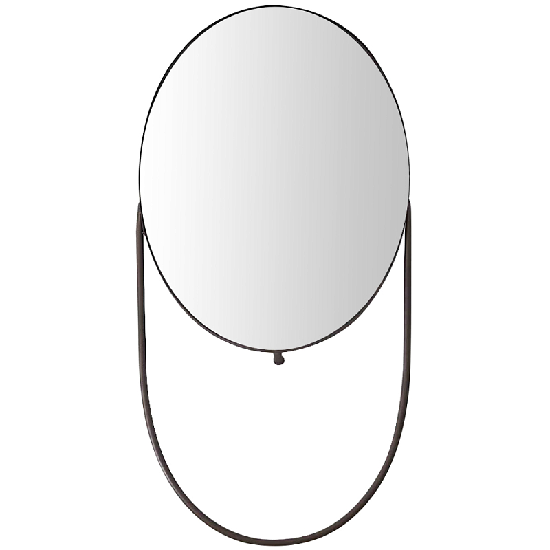 Овальное настенное зеркало Tracy Industrial Mood Mirror Черный Овальное настенное зеркало Tracy Industrial Mood Mirror Черный в Рязани | Loft Concept