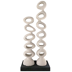 Белые тотемы природной формы Большой напольный Арт-объект Vega   варинант исполнения - 1 | Loft Concept в Рязани