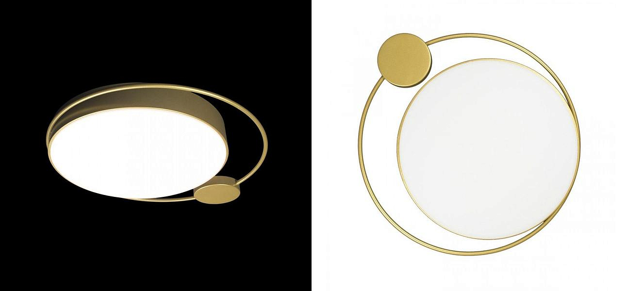 Потолочный светильник Gold Saturn One satellites D 50 Потолочный светильник Gold Saturn One satellites D 50 - Loft-Concept в Рязани