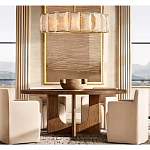 Люстра круглая Д110 см с абажуром из прямоугольных панелей Calling to Shine варинант исполнения - 2 | Loft Concept в Рязани