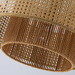 Подвесной светильник с абажуром из плтеного бамбука Light Inside the Cell варинант исполнения - 9 | Loft Concept в Рязани