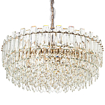Круглая многоярусная люстра с хрустальным декором Cascade Waterfall Chandelier 18 варинант исполнения - 1 | Loft Concept в Рязани