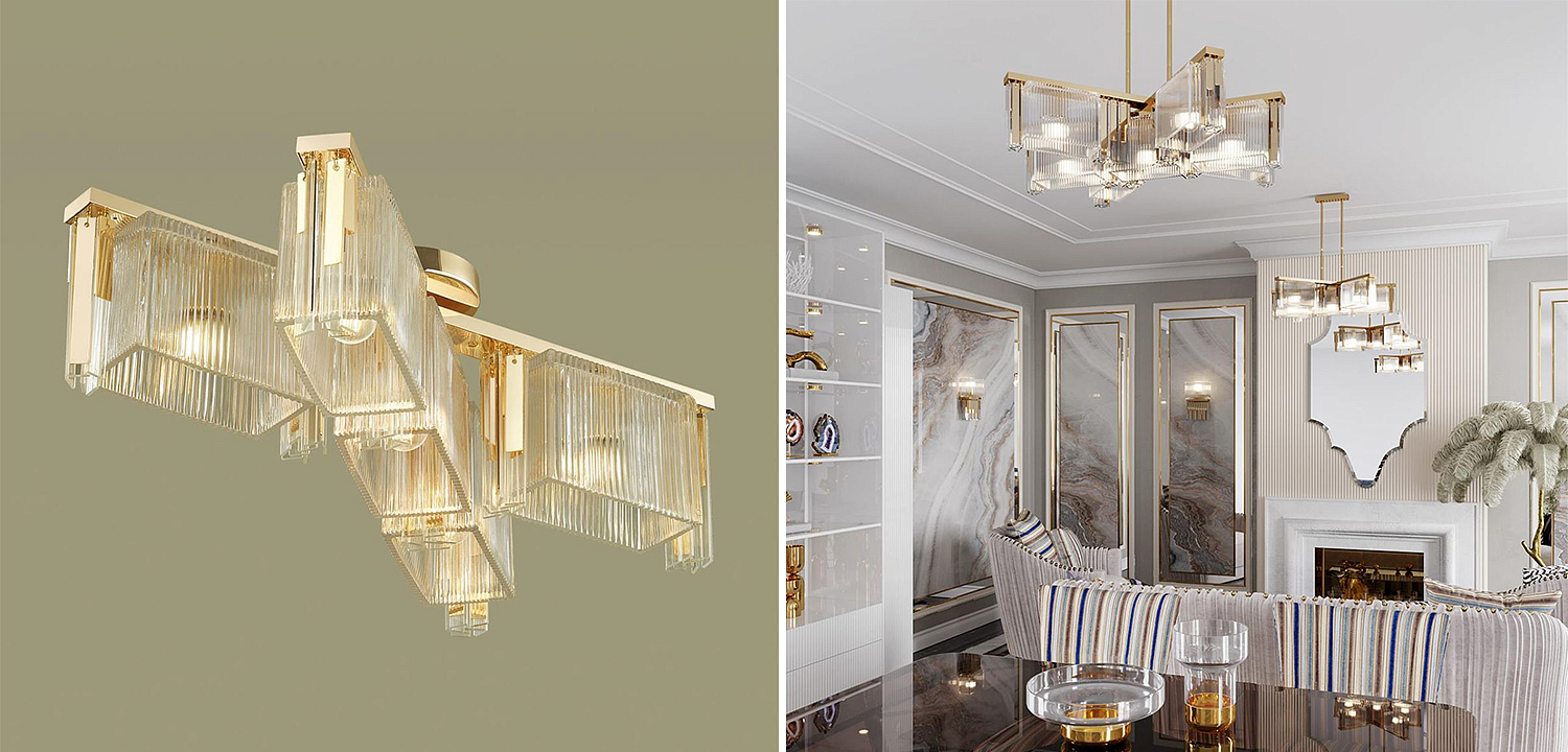 Люстра Madelen Gold Chandelier 5 Люстра Madelen Gold Chandelier 5 - Loft-Concept в Рязани