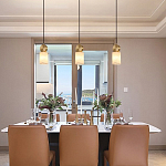 Подвесной светильник светодиодный с цилиндрическим плафоном Stone Helios варинант исполнения - 1 | Loft Concept в Рязани