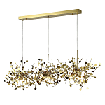 Люстра подвесная из трех частей с металлическими круглыми элементами Terzani Argent варинант исполнения - 2 | Loft Concept в Рязани