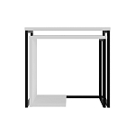 Комплект из 2-х приставных столов белого цвета из дерева ZIGOSH WHITE варинант исполнения - 1 | Loft Concept в Рязани