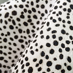 Мебельная ткань Искусственный мех  белый леопард 90 см T5-3 варинант исполнения - 2 | Loft Concept в Рязани