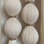 Панно на стену из хлопковых нитей White Morse Wall Hanging  варинант исполнения - 3 | Loft Concept в Рязани