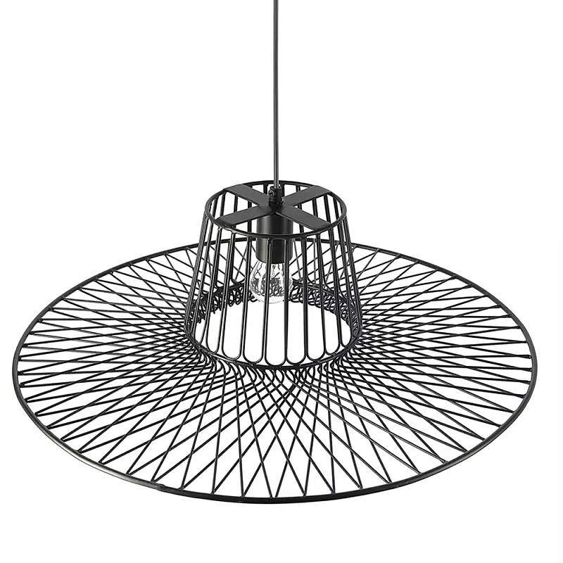 Подвесной светильник с плафоном из металлической сетки Lamp with Metal Mesh Shade Черный Подвесной светильник с плафоном из металлической сетки Lamp with Metal Mesh Shade Черный в Рязани | Loft Concept