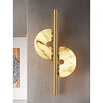 Бра  с фигурным мраморным рассеивателем Spiral of Warm Light варинант исполнения - 6 | Loft Concept в Рязани