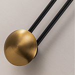 Бра с янтарным стеклянным диском и золотистыми акцентами Savio Glass Disc варинант исполнения - 3 | Loft Concept в Рязани