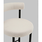 Стул полубарный Floreo букле молочный варинант исполнения - 2 | Loft Concept в Рязани