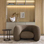 Дизайнерское полукруглое мягкое кресло CINNAMON Armchair варинант исполнения - 3 | Loft Concept в Рязани