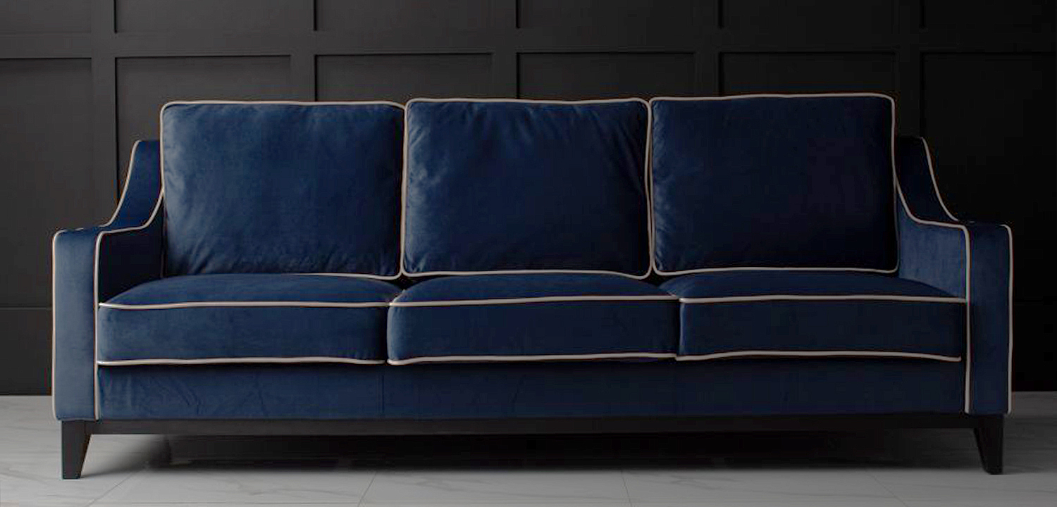 Диван Гринвич Greenwich sofa темно синего цвета Диван Гринвич Greenwich sofa темно синего цвета - Loft-Concept в Рязани