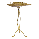 Столик приставной с столешницей Тропический лист Tropical Forest gold варинант исполнения - 1 | Loft Concept в Рязани