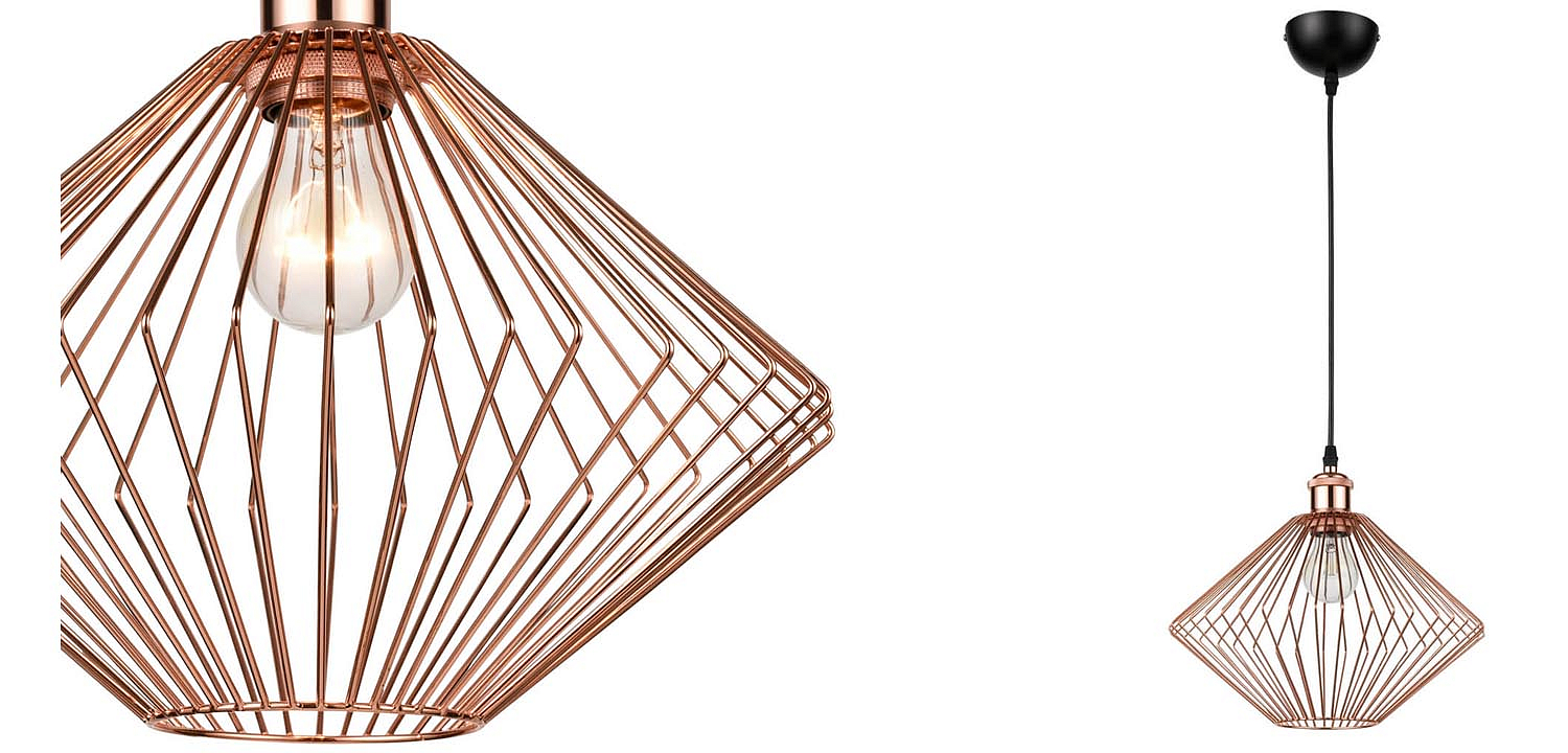 Подвесной светильник Loft Wire Cage pink gold Подвесной светильник Loft Wire Cage pink gold - Loft-Concept в Рязани