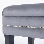 Мягкая банкетка с зоной для хранения Casket Grey варинант исполнения - 3 | Loft Concept в Рязани