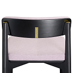 Барный стул из массива ясеня с обивкой из рогожки Elegant Ash Shape варинант исполнения - 4 | Loft Concept в Рязани