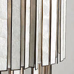 Потолочный светильник с подвесами из перламутра Unique Shine Effect варинант исполнения - 3 | Loft Concept в Рязани