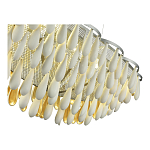 Люстра с подвесками в форме капель на серебристом каркасе Raindrop варинант исполнения - 4 | Loft Concept в Рязани