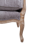 Кресло Ava Classical Armchair brown and grey velour варинант исполнения - 6 | Loft Concept в Рязани