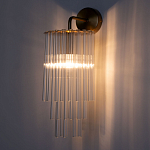 Бра с круглым основанием и длинными прозрачныи стеклянными трубками Nembus варинант исполнения - 2 | Loft Concept в Рязани