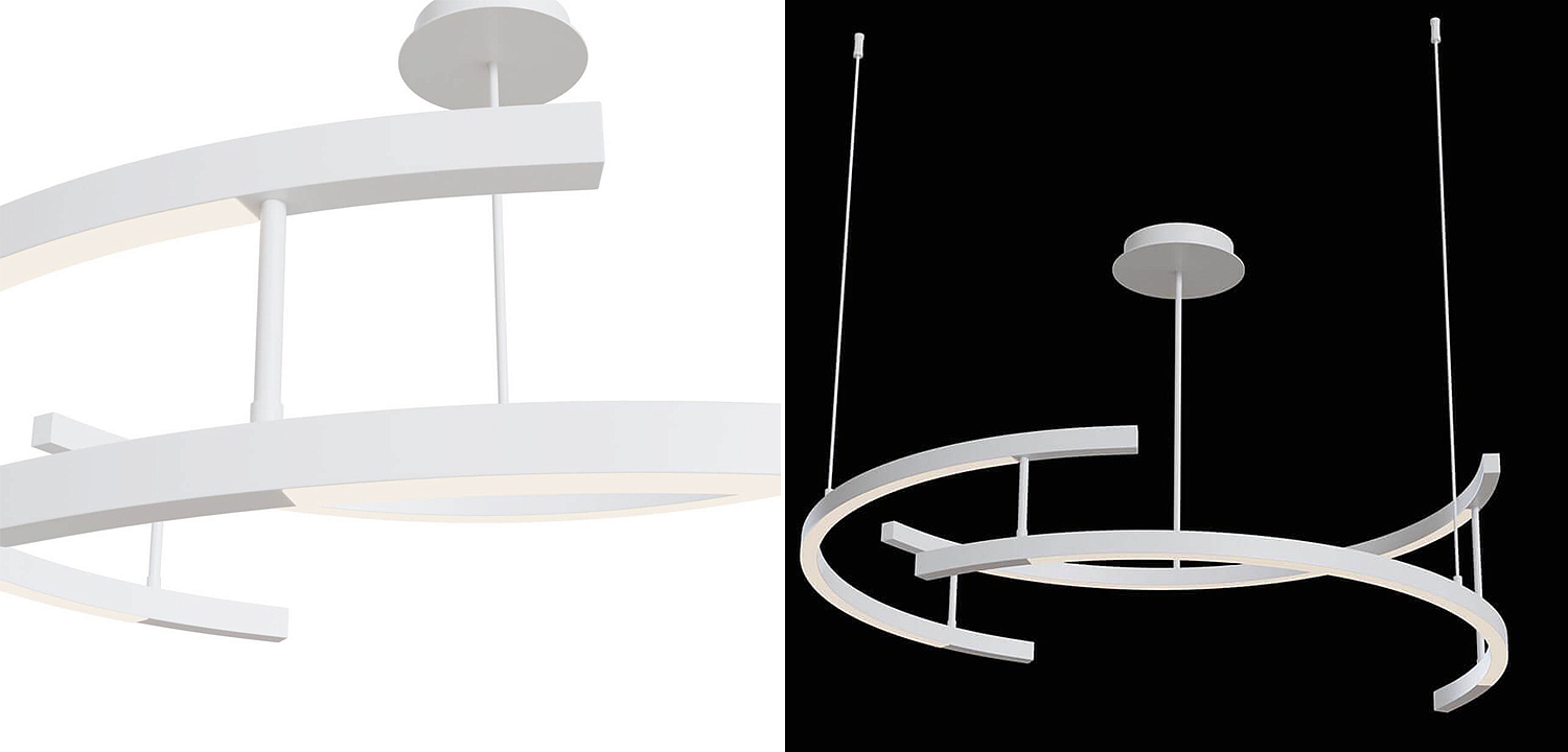 Люстра Smeragde Light Chandelier white arcs Люстра Smeragde Light Chandelier white arcs - Loft-Concept в Рязани