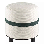 Пуф с плетеной светло-бежевой обивкой Serene Holidays варинант исполнения - 1 | Loft Concept в Рязани