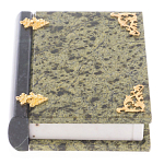 Шкатулка в виде книги из натурального камня змеевик Stone Casket варинант исполнения - 1 | Loft Concept в Рязани