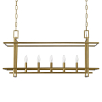 Подвесной светильник прямоугольный 5-ти ламповый Linear Kitchen Light варинант исполнения - 2 | Loft Concept в Рязани